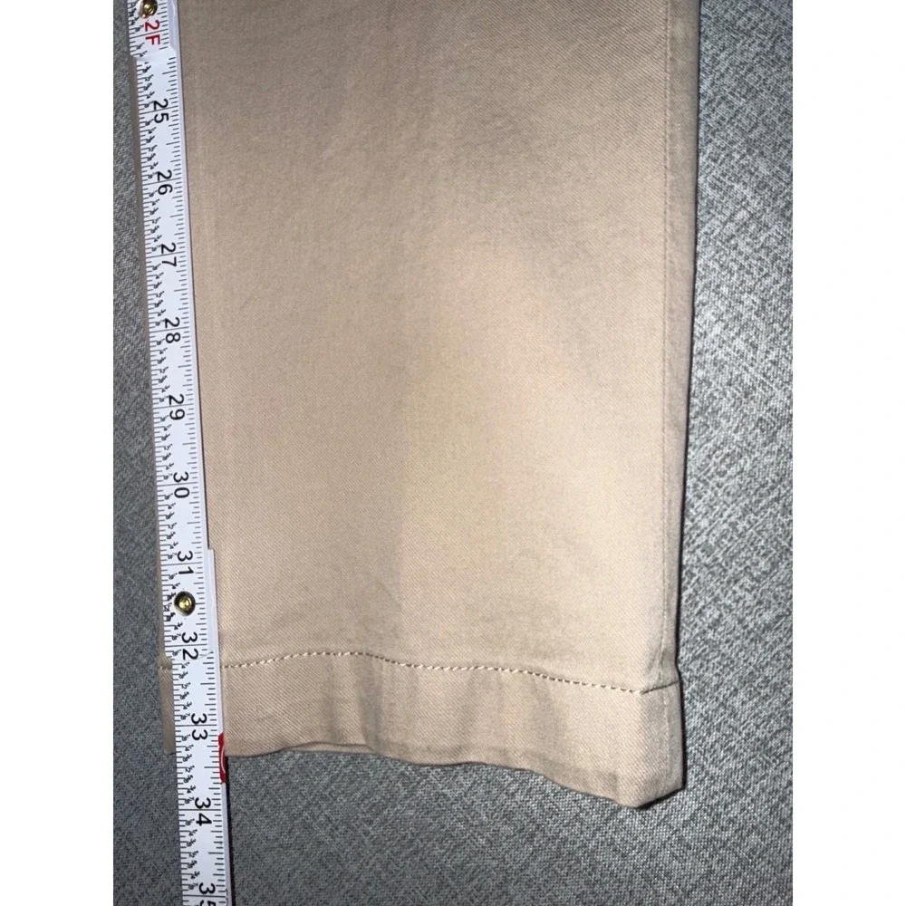 NEW Hiltl Tilo‎ Slim Straight Pants Mens 38/34 Tan Khaki Flat Front Trousers  54